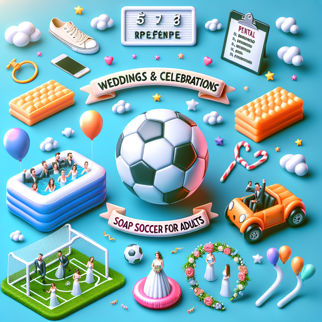 Futebol de Sabão Adulto Aluguel: A Celebração Divertida para Seu Casamento