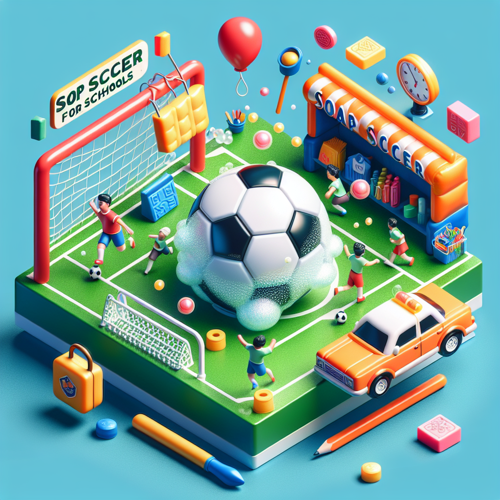futebol de sabão para escolas RJ